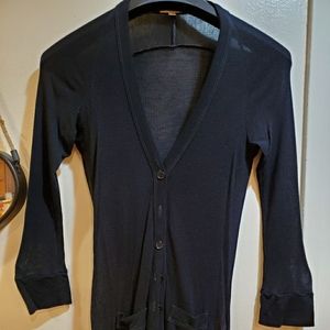 Clu Black Sheer Cardigan